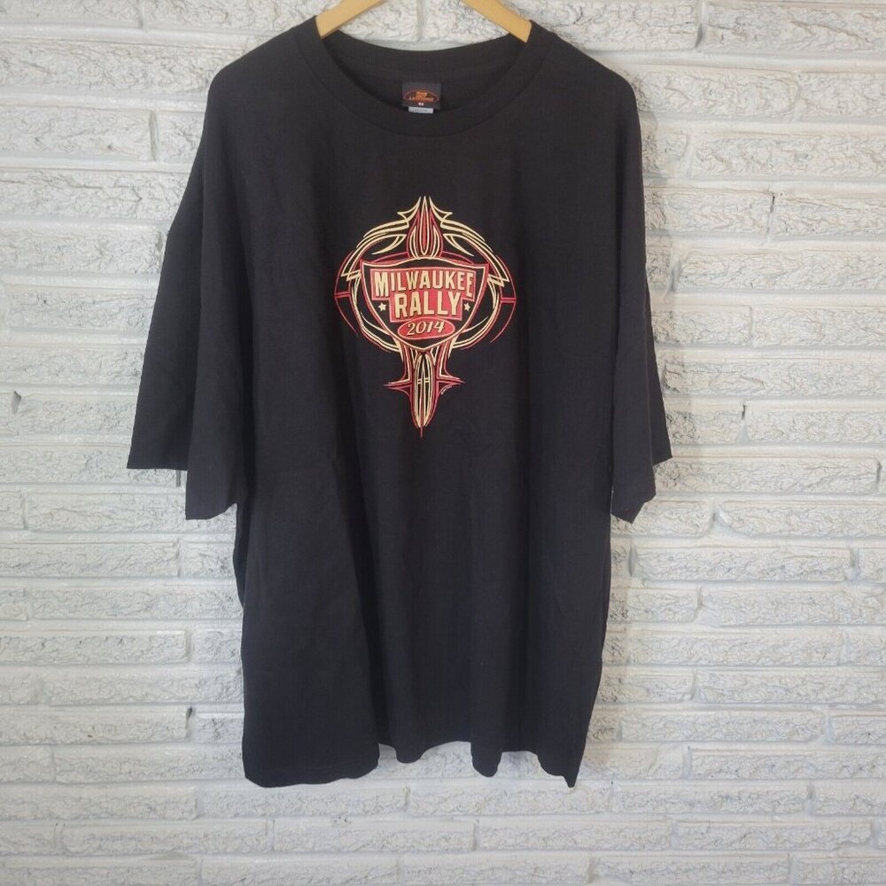 Hot Leathers Mens T-Shirt 4X Milwaukee Wisconsin Rally 2014 Biker NOV130E